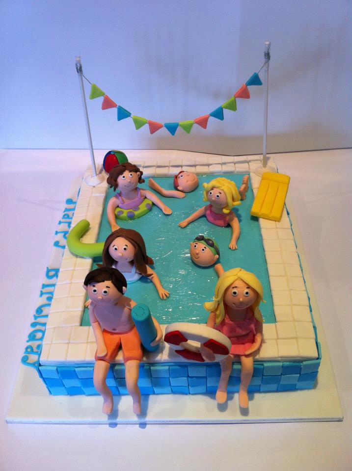 pool cake - Cake Chemistry by Genevieve