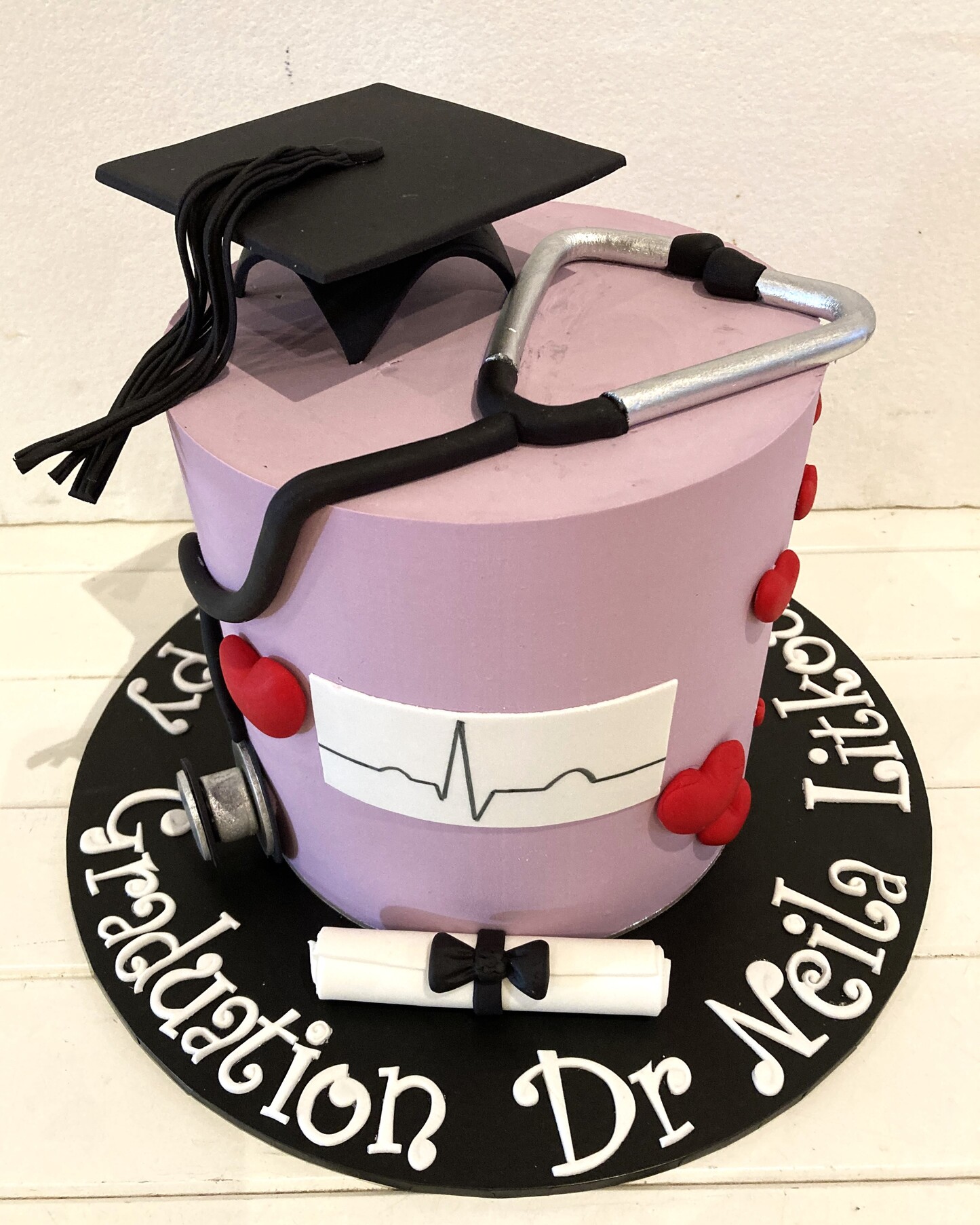 graduation cake - Cake Chemistry by Genevieve